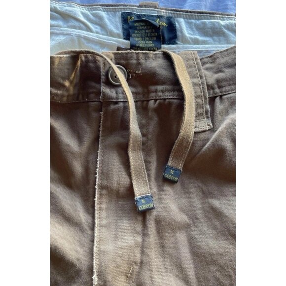 Vintage M Gordon Men Cargo Pants Men’s Sz 30R Brown Heavy Twill Utility Workwear - Picture 9 of 16